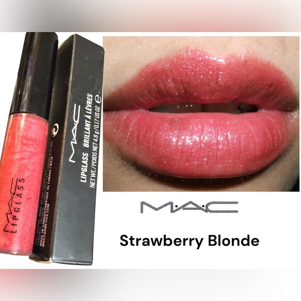 MAC STRAWBERRY BLONDE LIPGLASS. LIMITED EDITION. NEW IN BOX. - Picture 1 of 11